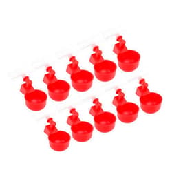 Qcwwy Gobelets à Pigeons, Durables, Remplissage Automatique, BOL à Boire de Poulet Pour Cailles, Lot de 10 (Qcwwytm3p1qz8w6-11)