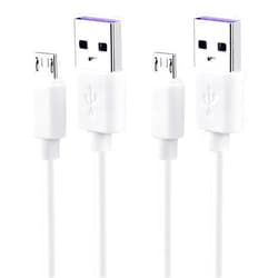 Smays USB to Micro USB Cable 3ft Charging Cord White
