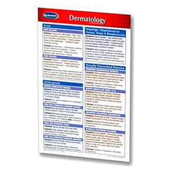 By Permacharts (Author) Permacharts Dermatology Guide - Pocket Chart - Medical Quick Reference Guide