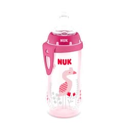 NUK Silicone Spout Active Cup, Flamingo or Dinosaur Assorted Colors, 10-Ounce