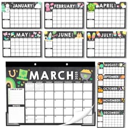 Hadley Designs Desk Calendar 2025 - Large Monthly Desktop Calendar (11 x 17 Inches) for Home, Office, and Classroom, Runs from January 2025 to June 2026 (Chalk Doodle)