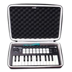 L LTGEM LTGEM EVA Hard Case for Novation Launchkey Mini 25-Note USB Keyboard MK2 Controller - Travel Protective Carrying Storage Bag