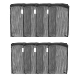 Pawfly 8 Pack Aquarium Filter Media Bags, Fish Tank Fine Mesh Bag with Plastic Zipper Aquarium Mesh Bag for Activated Carbon, Bio Filter Balls, Filter Stones, Ceramic Rings (8