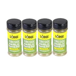 Lodge Sear Blend - Made for Cast Iron Cooking - Use Over the Grill, On the Stove, or Even in the Oven, Non-GMO – 4.8oz (4 Pack) - Fireside Garlic & Herb