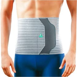 OPPO 2360 Abdominal Binder - Breathable Postpartum, Postoperative, Hernia Belts - Compression Garment for Men and Women (Gray, XX-Large, 1-Pack)