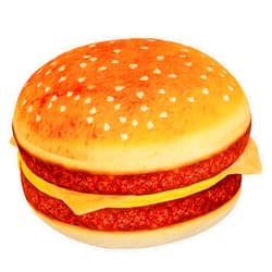 Funnykitten Hamburger Plush Pillow, 3D Simulation Cheeseburger Pillow Burger Plush Hugging Pillow Cushion Funny Food Plush Pillows Toy for Home Decor, 16.5inch