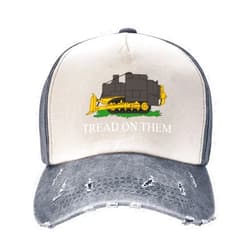 MULIHU Tread on Them Killdozer Baseball Cap for Men Women Vintage Denim Hats Trucker Caps