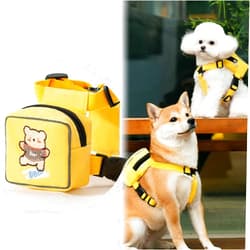Yeduzyn Dog Bag and Leash Set - Dog Bag Harness for Small Dogs Medium Dogs- Adjustable in Harness for Dogs (Large 16-40 Ib)