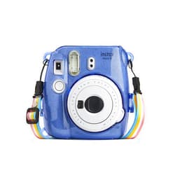 PHOTO4LESS Glitter Hard Case for Fuji Instax mini Cameras- Cobalt Blue, Top Value!