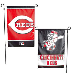 WinCraft MLB Cincinnati Reds 12x18 Garden Style 2 Sided Flag, One Size, Team Color