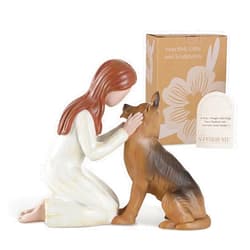 Storieme German Shepherd Gifts for Women: Dog Memorial Gifts Pet Loss Sympathy Bereavement Remembrance Gift Angel of Friendship Dog Figurines for Dog Lovers