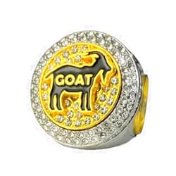 Legacy Rings Goat Championship Trophy Ring Award Gift for Tournament or League Champion Winner Greatest of All Time G.O.A.T.