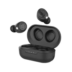 JLAB Audio Jbuds Air True Wireless Signature Bluetooth Earbuds, Charging Case, Black, IP55 Sweat Resistance, Bluetooth 5.0 Connection (Renewed)