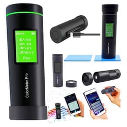 VTSYIQI Digital Colorimeter Color Meter Tester 8mm with Color Screen Display APP Color Matching