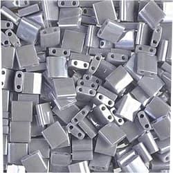 Miyuki Opaque Gray Luster Miyuki Tila Seed Beads - Full Cut