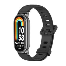 MIJOBS Strap for Mi Band 8 Mi Band 9, Replacement Wristband for Xiaomi Mi Band 6 Mi Band 5 Silicone Sport Wrist Strap for Xiaomi Mi Band 8