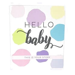Bobee Hello Baby Memory Book, a journal scrapbook for girls milestones and memories first 5 years