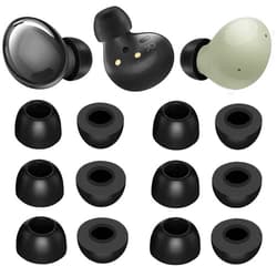 BLLQ Memory Foam Tips Compatible with Galaxy Buds Pro/Galaxy Buds 2 / Galaxy Buds Plus Replacement Ear Tips, Perfect Noise Cancellation, Fit in Case, 6 Pairs [3 Size] Foam Tips Black (Foam GBP6P)