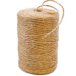 CHIAFFI 656 Feet 3Ply Jute Twine String, 2mm Natural Brown Thick Twine Rope for Crafts, Gardening, Tomato, Climbing Plant, Tie Floristry, Gift Wrapping Packing, Christmas, Wedding Decor