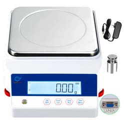 RUISHAN 6kg Digital Precision Analytical Balance Scale .01g High Precision Electronic Balance Jewelry Scale Scientific Scale Laboratory Scale Balance Accurate Weighing Industrial Scale Counting Scale