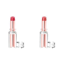 L’Oréal Paris L'Oreal Paris Glow Paradise Hydrating Balm-in-Lipstick Bundle with Pomegranate Extract, Blush Fantasy 0.1 Oz and Nude Heaven 0.1 Oz