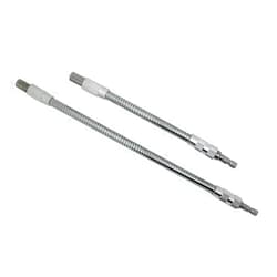 AUTOTOOLHOME 2pc Flexible Extension Drill Bit Holder Flex Shaft Impact Driver for Hand Ratchet Screwdriver Bits Quick Change Magnetic 1/4 Hex Shank