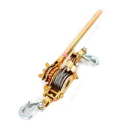 DNYSYSJ 2 Ton Come Along Winch Power Cable Heavy Duty Cable Winch Puller Cable Ratchet Puller with 2 Hooks & 2 Gears, hand winch cable puller Lever Hoist Ratchet Power Puller