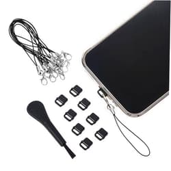 Salbsever 10 PCS USB C Anti Dust Plug USB C Cover Cap Phone USB Type C Dustproof Cover Protector Type C Charging Port Plug USB Port Cover with Easy-Grip Tab Lanyard Cleaning Brush for Type C Port Device