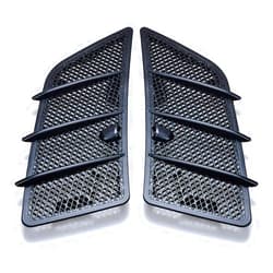 Astra Depot USA 2pcs Durable Hood Grille Air Vent Covers Insert Mesh Compatible with 2008-2011 Mercedes W164 ML GL Class (Matte Black),1648804305,1648804405