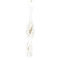 JODORA Azle Air Plant Hanger 100% Cotton Macrame Mini Boho Plant Holder, Handmade Succulent Holder Bohemian Home Décor