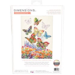Dimensions 70-35448 Floral Butterfly Counted Cross Stitch Kit, 10