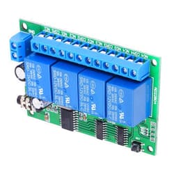 Fafeicy 4 Channel Relay, 4 Channel DTMF Tone Decoder, AD22B04 12V Decoder Relay, Phone Remote Control PLC Module for DIY, Current Monitoring Relays