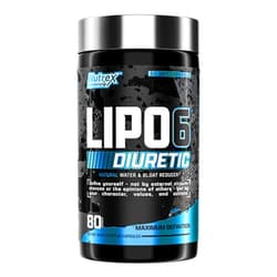 Nutrex Research - Lipo 6 Black Diuretic Water Pills (80 Caps) - Diuretics Reduce Bloat, Water Weight & Enhances Muscle Definition - Water Pill Bloating Relief - Diuretics for Water Retention Pills