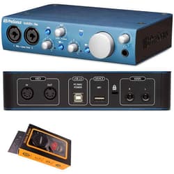 PreSonus AudioBox iTwo USB Audio Interface 2-in/2-out with 2 x XLR/TRS Combo Inputs, Studio One Artist DAW Software, Studio Magic Suite with Gravity Magnet Phone Holder