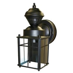 Heath Zenith Heath/Zenith HZ-4132-BK 150-Degree Bayside Mission Style Motion Sensing Decorative Security Lantern, Black, Bulb Not Included