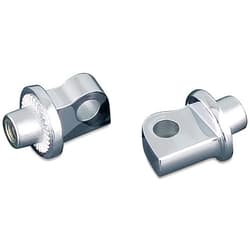 Kuryakyn 8881 Splined Male Mount Peg Adapters for Front/Rear Footpegs and Floorboards: 2010-19 Harley-Davidson Motorcycles, Chrome, 1 Pair