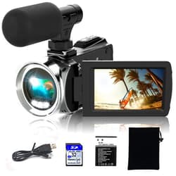 Rawiemy Video Camera Camcorder HD 4K 48MP Video Recorder Camera Vlogging Camera for YouTube Camcorders Video Camera for Kids with 3.0