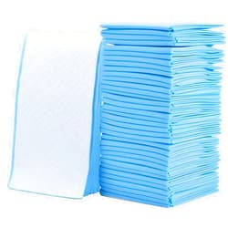 XCRUI 100 Pack Disposable Changing Pads Baby Disposable Underpads Waterproof Diaper Changing Pad, Portable Diaper Changing Table & Mat，17 Inches x 13 Inches