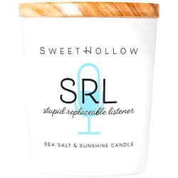 SweetHollow SRL Stupid Replaceable Listener Candle for Mark Thompson Fans, What You Do Podcast, Highly Scented and Long Lasting Coconut Wax, Large (Sea Salt & Sunshine)