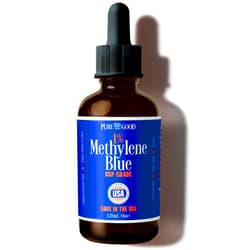 PureGood Pharmaceutical Grade Methylene Blue 1% (4 oz) | USP Grade, Third-Party Tested, Alcohol Free, Amber Dropper Bottle