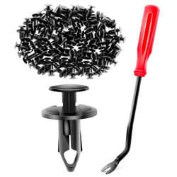 GOOACC 100PCS Nylon Bumper Fastener Rivet Clips for GM 21030249 for Ford N807389S,1PC Bonus Fastener Remover