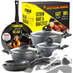 STONELINE STONEDINE® Ceramic Cookware Set, 14 Pieces.