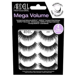 Ardell False Eyelashes Mega Volume 251, 1 pack (4 pairs per pack)