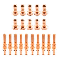 TIANLYLIN 10Pcs 9-8212 Plasma Nozzle 10Pcs 9-8215 Plasma Electrode Fit for Thermal Dynamics SL60/SL100 Cutting Torch Consumables