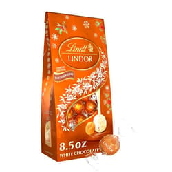 Lindt LINDOR Holiday Snickerdoodle White Chocolate Candy Truffles with Smooth, Melting Truffle Center, 8.5 oz. Bag