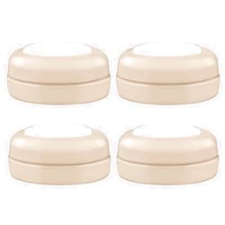 Maymom Screw Lids Aka Travel Caps with Rewritable Sealing Disc Compatible with Avent, Maymom Wide Mouth Bottles; Cap Replace Avent Natural Bottle Sealing Ring and Sealing Disc, 4pcs. (Khaki)