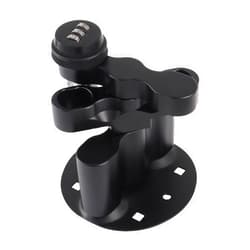 AFEISOL Pack Mount with Password Locking Fit for RX-PM Pack Mount Rotopax Mounting Kit Compatible with Gasoline Pack & Water Pack Mount Lock, Black