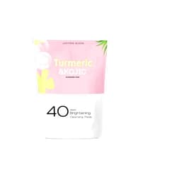 Generic Jupiters Bloom Turmeric Koji Cleansing Pads for Face & Body Vitamin B5 - Fades Dark spots,Exfoliates Skin and Fades Discoloration - Resurfacing Pads (TURMERIC & KOJIC CLEANSING PADS WITH VITAMIN C)