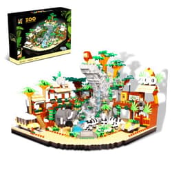 SAMYBLOCKS 4800PCS Micro Mini Blocks Desert Zoo Building Blocks,Creative Ideals Animal Park Building Blocks Sets, Best Gift for 14+ Boys, Girls or Adults(Micro Blocks,Not Compatible with Lego Animals Zoo)