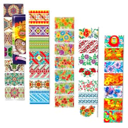 FRASTO Lot of 5 Easter Egg Wraps Thermo Heat Shrink - Ukrainian Easter Eggs - Easter Egg Shrink Wrappers Egg Wrap - Easter Egg Sleeves - Pysanky Egg Decorations - Orthodox Easter Egg Arounds